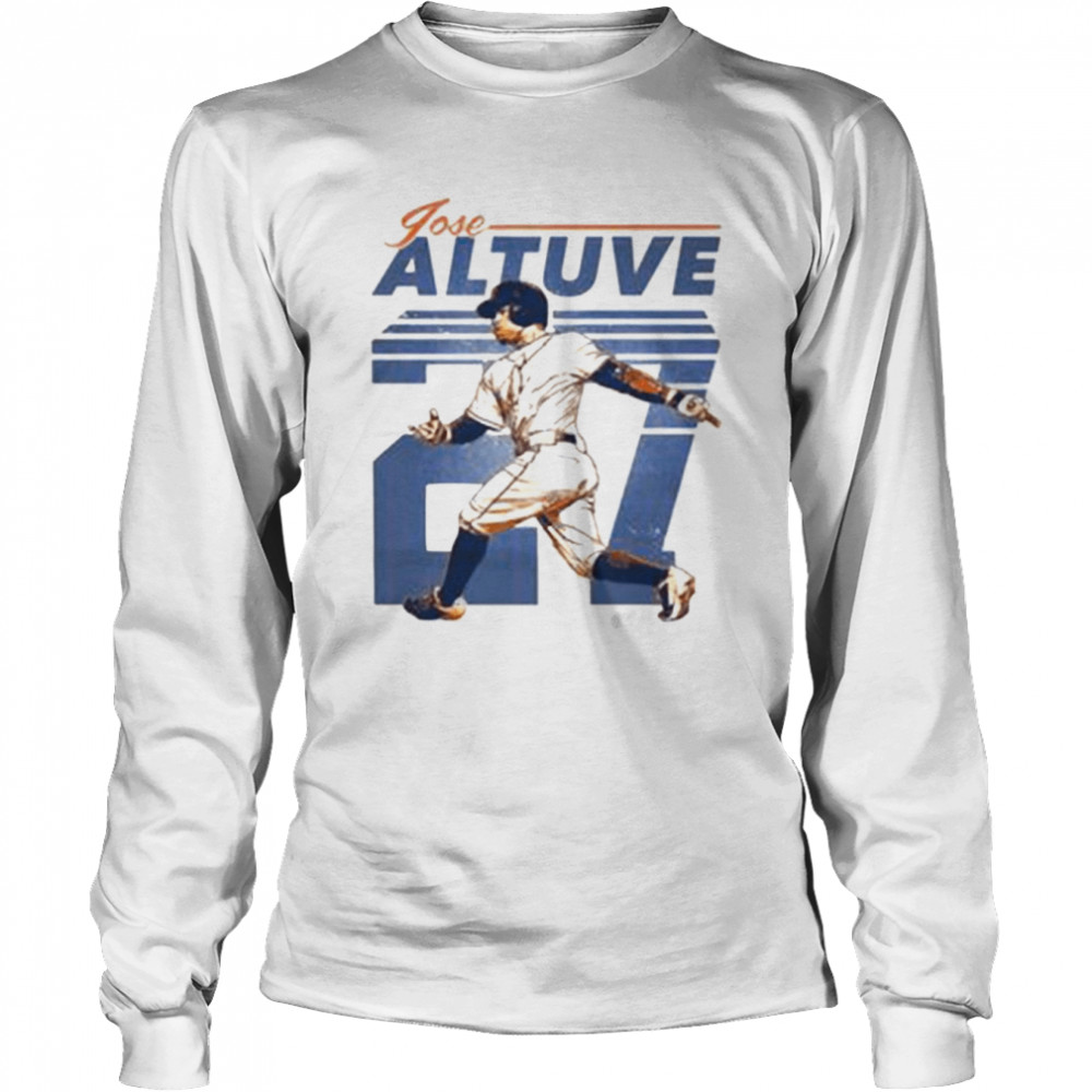 No 27 Houston Jose Altuve Player shirt Long Sleeved T-shirt