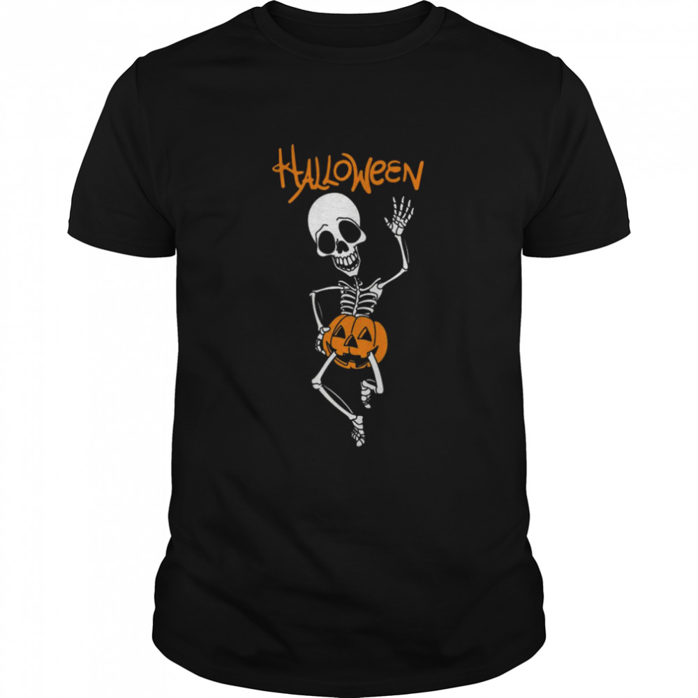Skeleton Pumpkin Halloween Shirt
