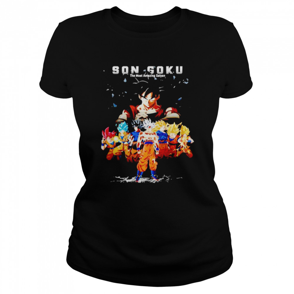 Son Guku The Most Amazing Saiyan Shirt Classic Women'S T-Shirt