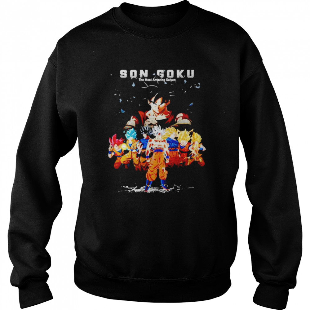 Son Guku The Most Amazing Saiyan Shirt Unisex Sweatshirt