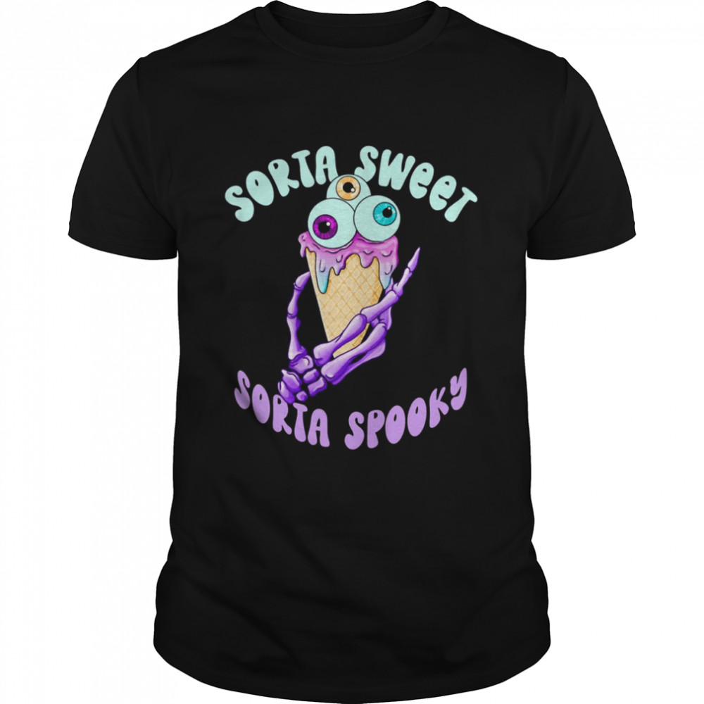 Sorta Sweet Sorta Spooky Cute Scary Halloween Lazy shirt