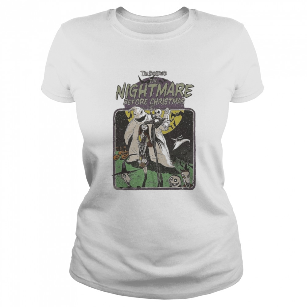 The Nightmare Before Christmas Halloween Tim Burton T Shirt Classic Womens T Shirt