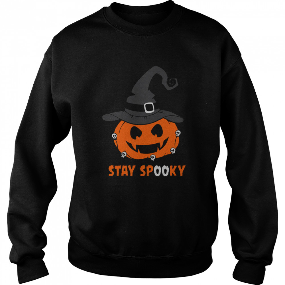 The Pumpkin Witch Stay Spooky Halloween Shirt Unisex Sweatshirt