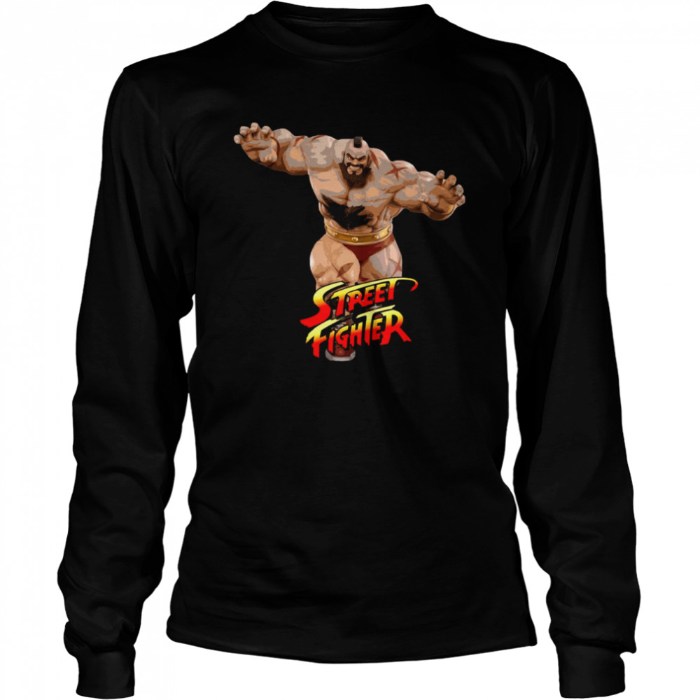 Zangief Street Fighter Shirt Long Sleeved T Shirt