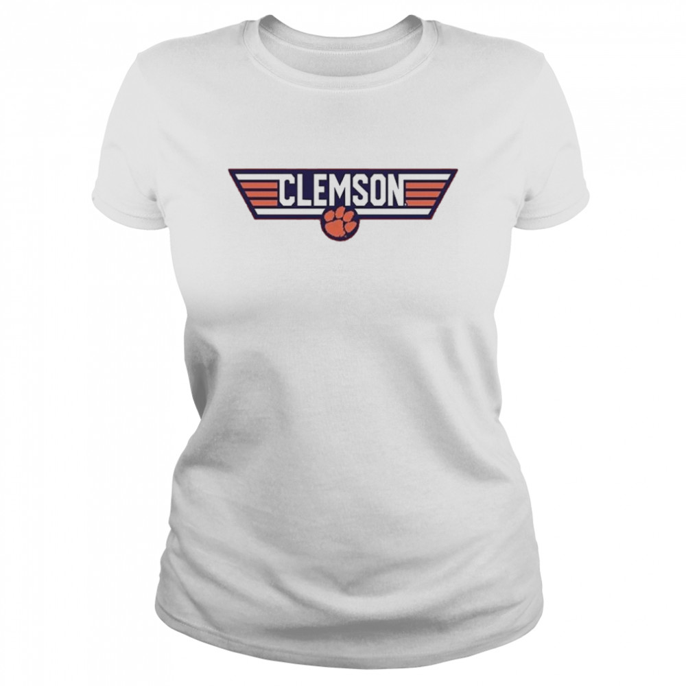 Clemson Tigers Top Gun Clemson Logo  Classic Women'S T-Shirt
