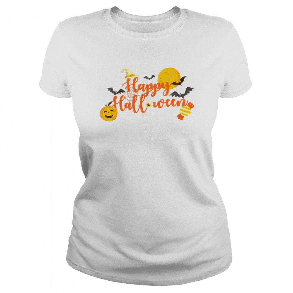 Happy Witch Hocus Pocus Basic Witch Happy Pumpkin New Design Disney Halloween Shirt Classic Women'S T-Shirt