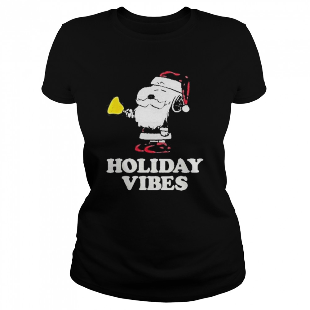 Holiday Vibes Peanuts Snoopy Christmas  Classic Women'S T-Shirt