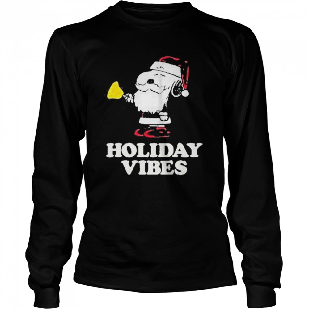 Holiday Vibes Peanuts Snoopy Christmas  Long Sleeved T-Shirt