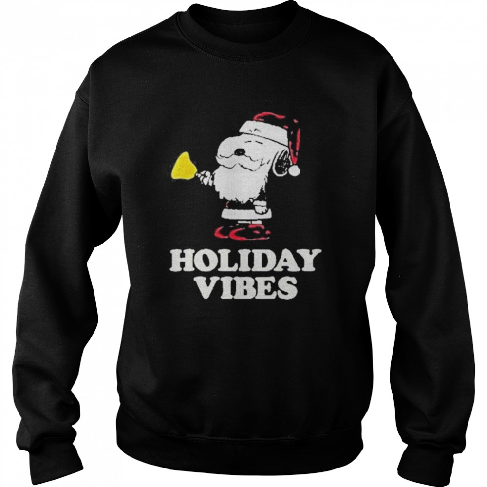 Holiday Vibes Peanuts Snoopy Christmas  Unisex Sweatshirt