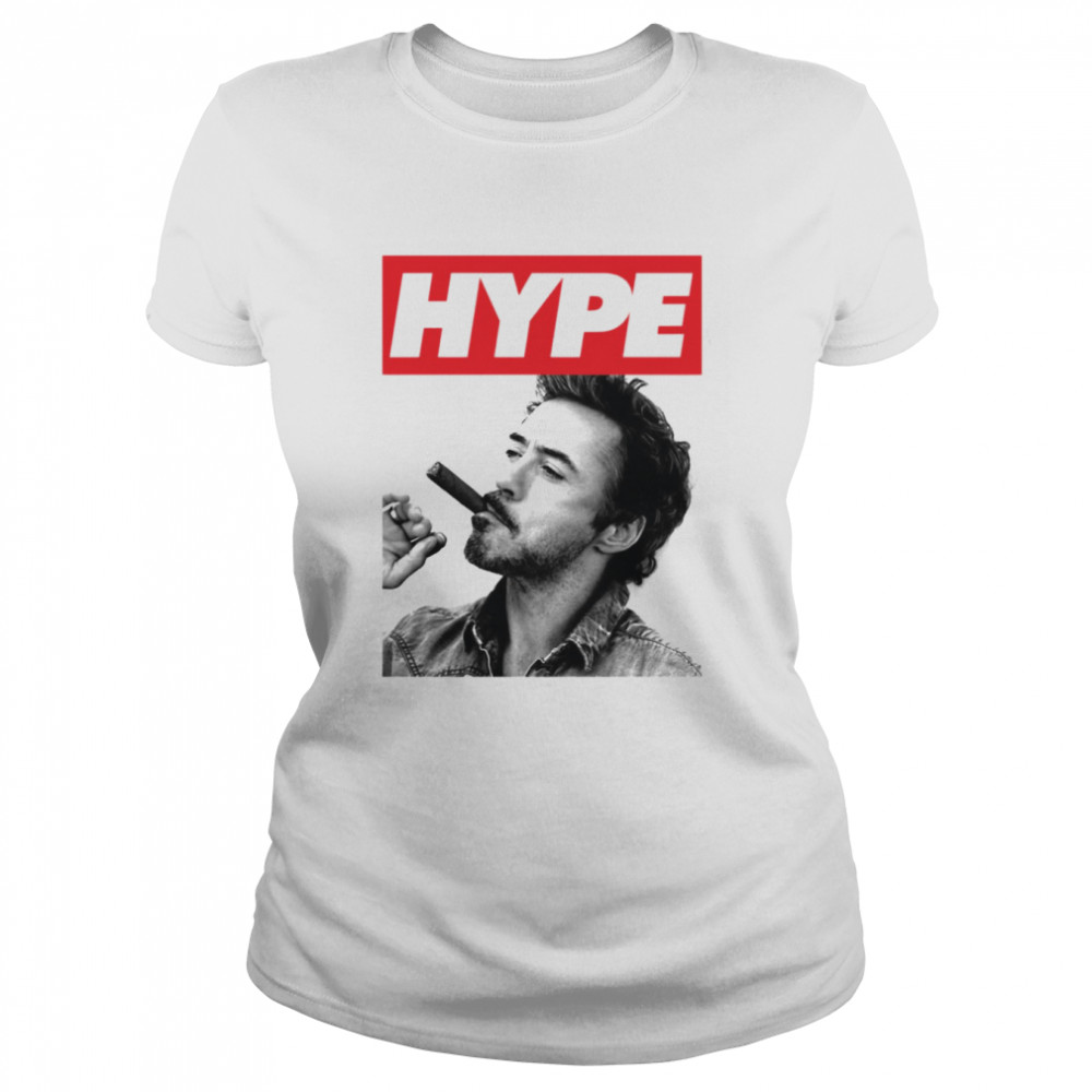 Hype Art Robert Downey Jr Shirt Classic Women'S T-Shirt