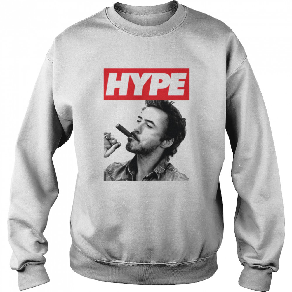 Hype Art Robert Downey Jr Shirt Unisex Sweatshirt