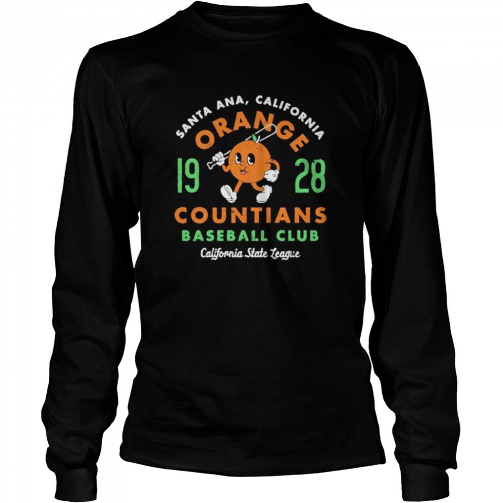 Santa Ana Orange Countians California Defunct Baseball Shirt Long Sleeved T-Shirt