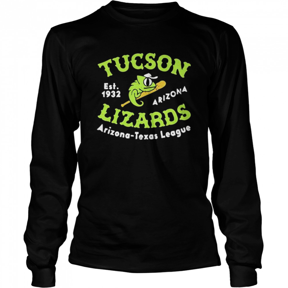 Tucson Lizards Arizona Vintage Defunct Baseball Teams Shirt Long Sleeved T-Shirt