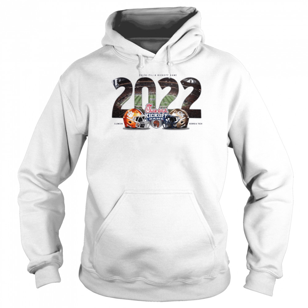 2022 chick fil a kickoff game clemson tigers and georgia tech yellow jackets unisex hoodie