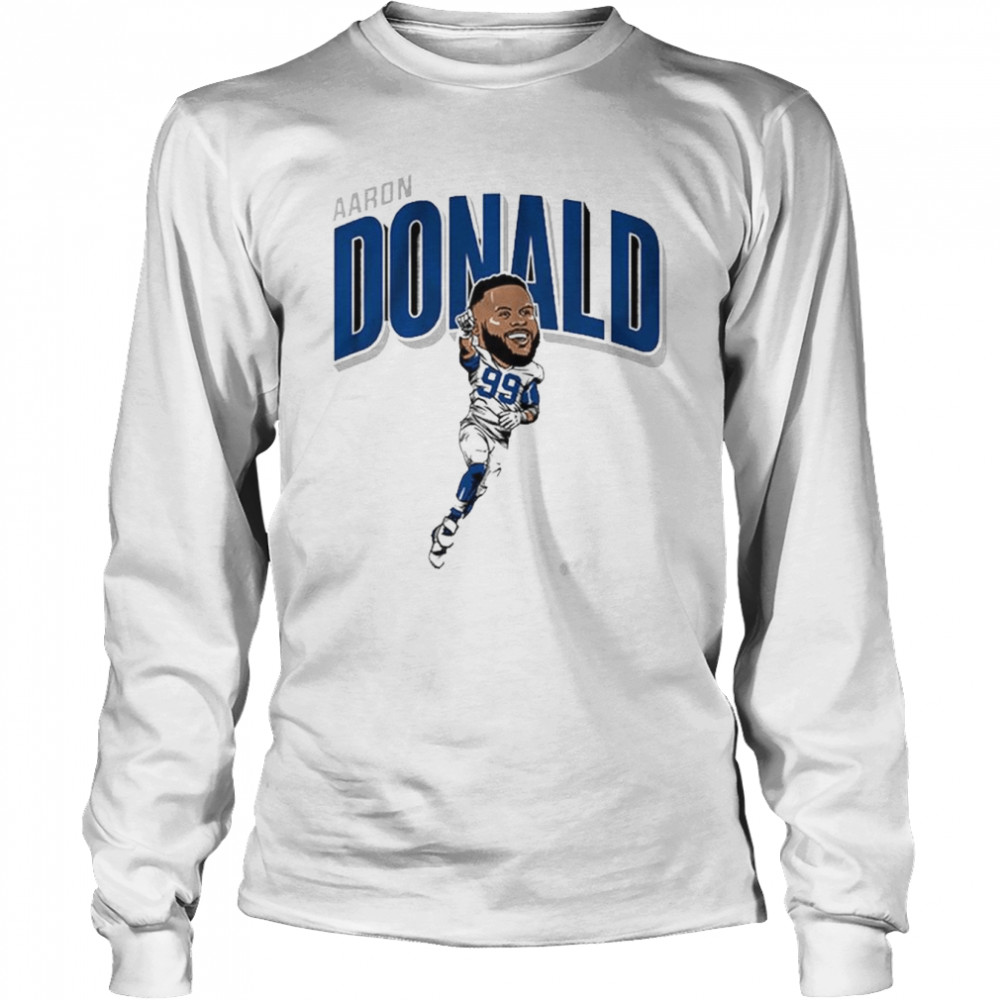 aaron donald caricature t long sleeved t shirt