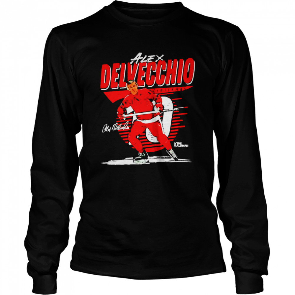 Alex Delvecchio Detroit Red Wings Centerman shirt Long Sleeved T-shirt