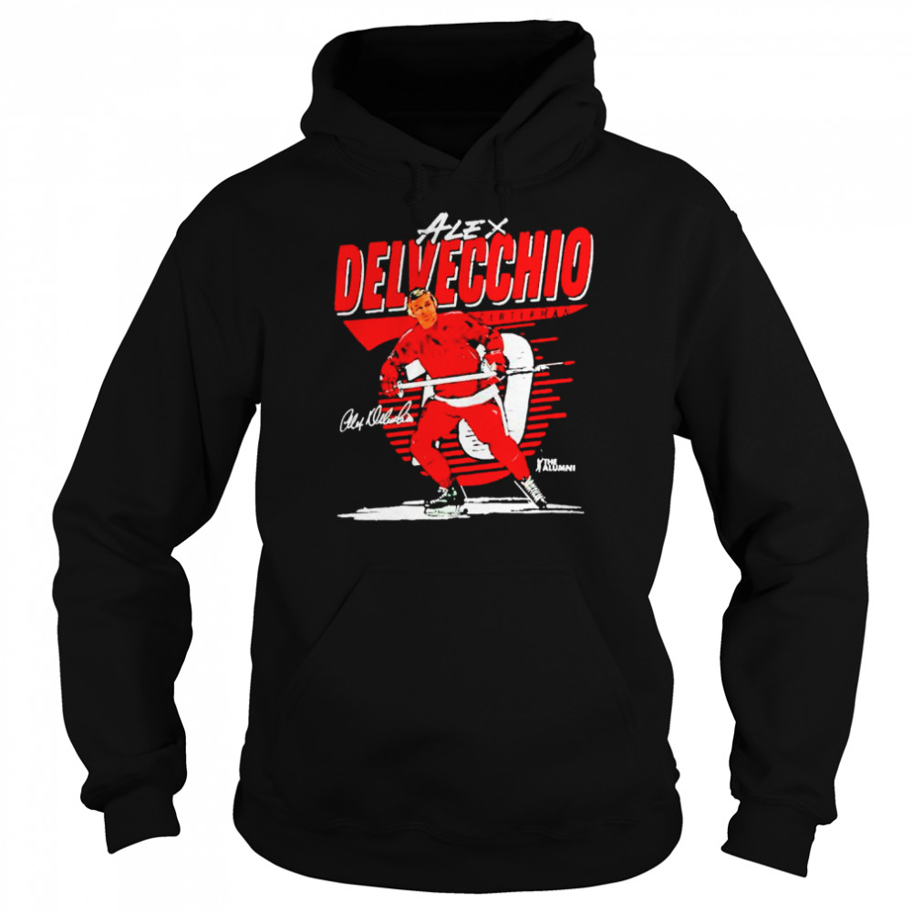 alex delvecchio detroit red wings centerman shirt unisex hoodie