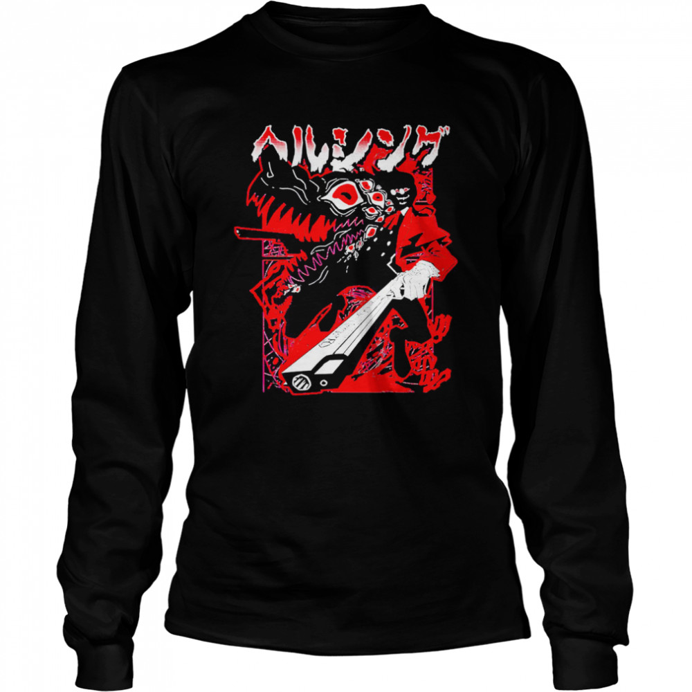 Anime Dracula Alucard Hellsing shirt Long Sleeved T-shirt