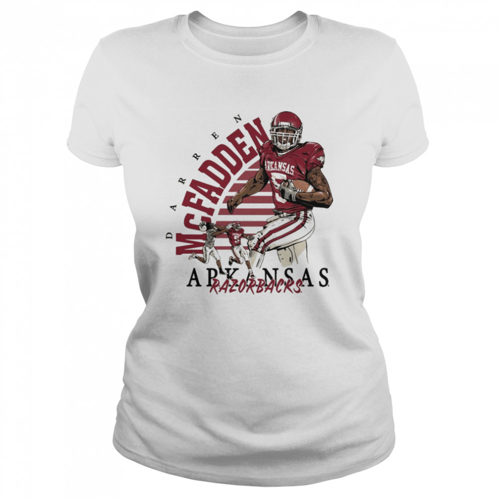 Arkansas Razorbacks Darren McFadden Vintage Throwback T-shirt Classic Women's T-shirt