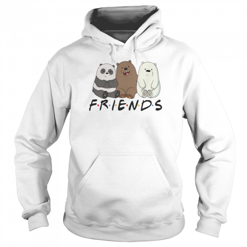 bare bears friends shirt unisex hoodie