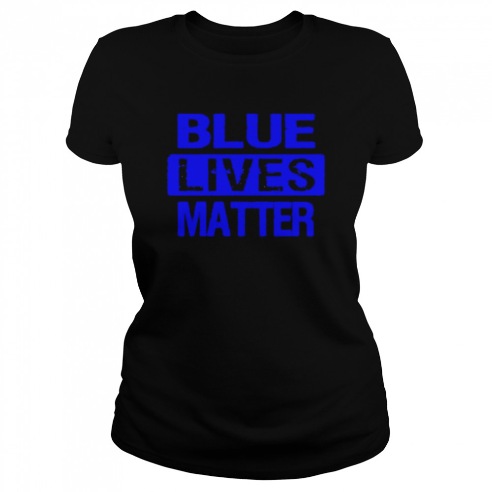 blue lives matter black lives matter logo shirt classic womens t shirt
