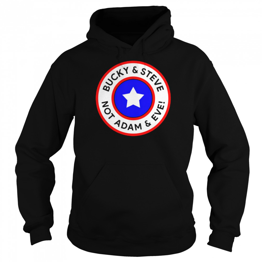 bucky and steve not adam and eve captain america shirt unisex hoodie