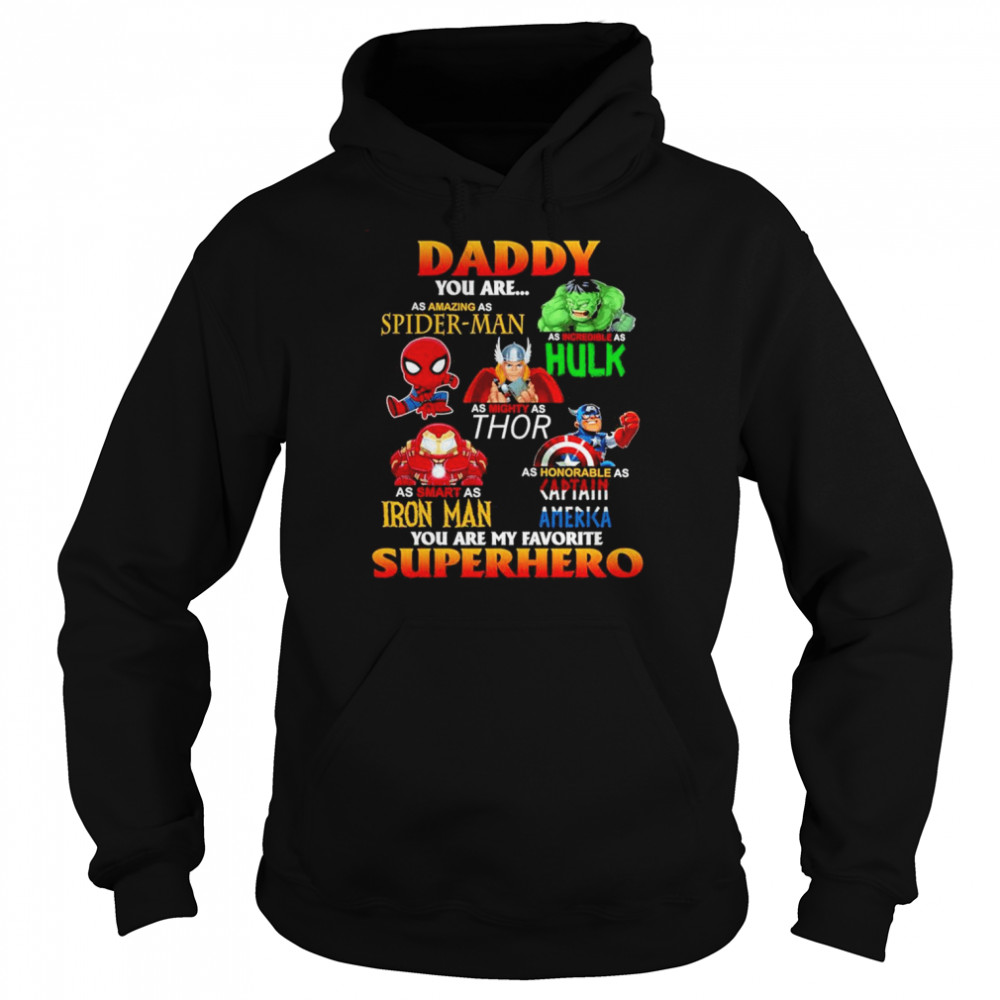 Daddy You Are My Favorite Superhero Father’s Day  Unisex Hoodie