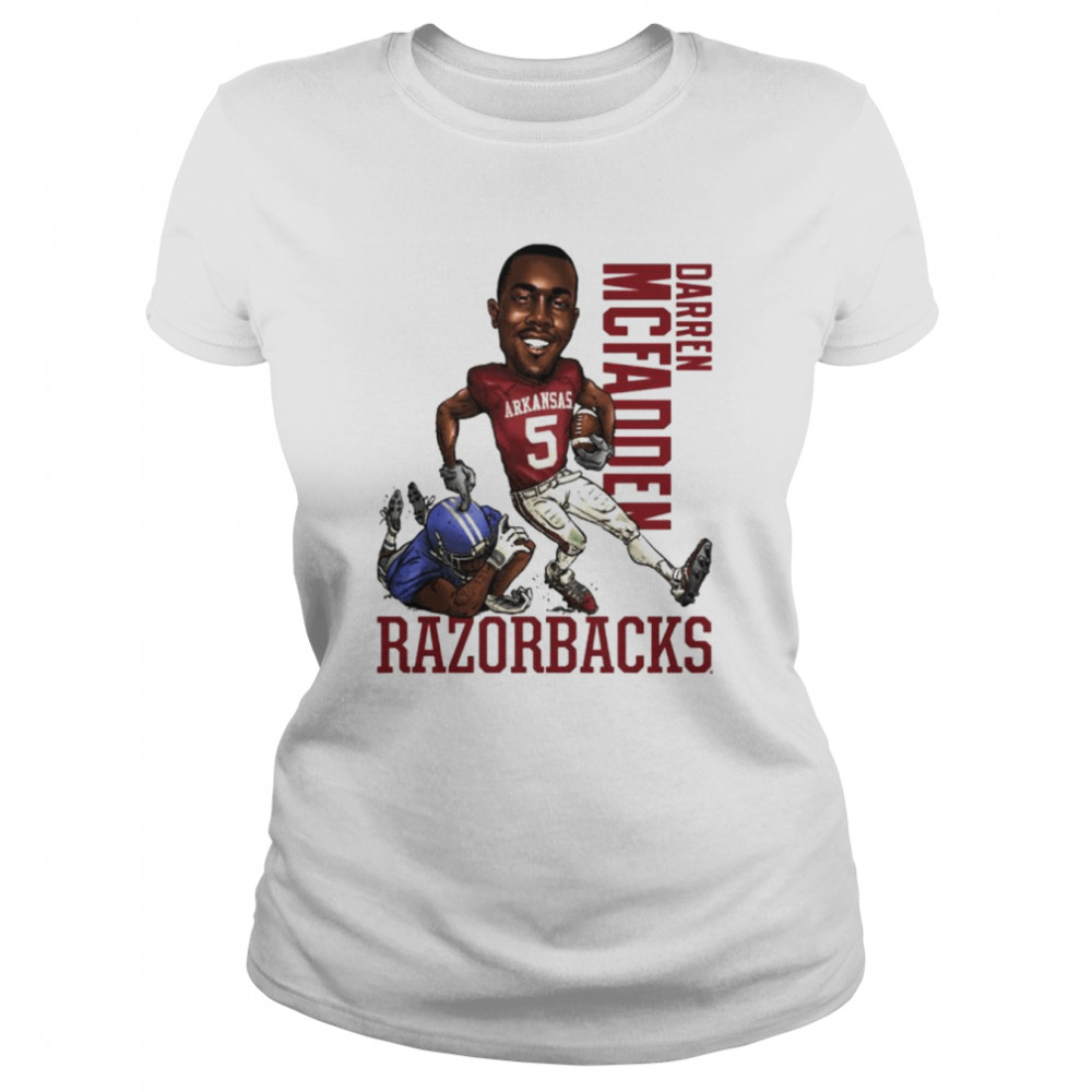 Darren Mcfadden Arkansas Razorbacks caricature shirt Classic Women's T-shirt