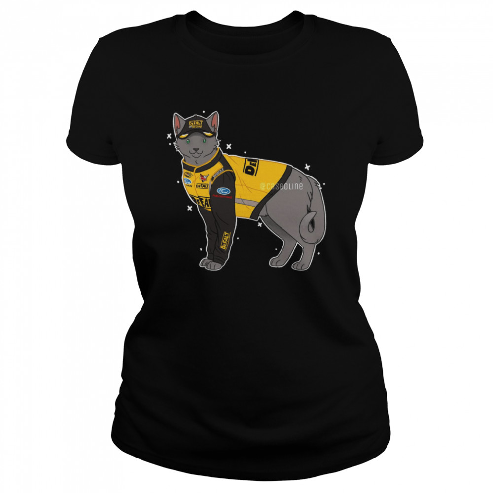 funny matt kenseth as a cat shirt classic womens t shirt