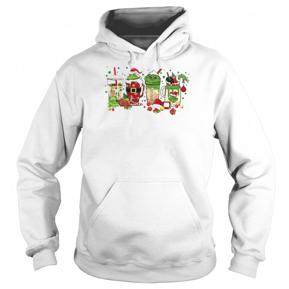 grinchmas coffee cup christmas halloween shirt unisex hoodie