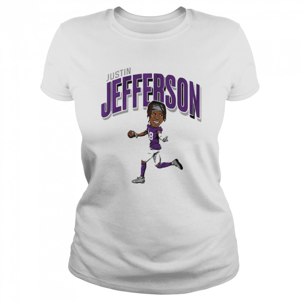 Justin Jefferson Caricature T- Classic Women's T-shirt