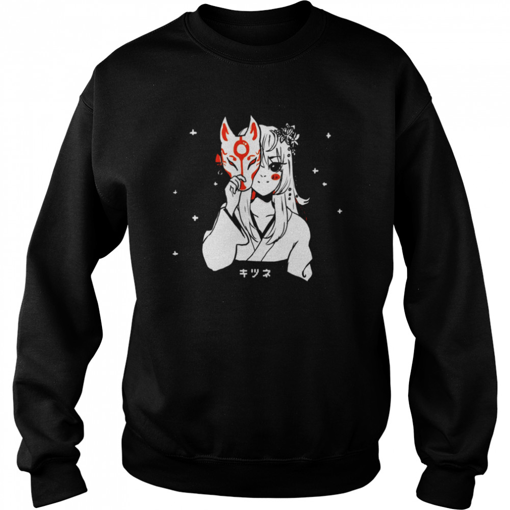 Kitsune Girl Anime shirt Unisex Sweatshirt