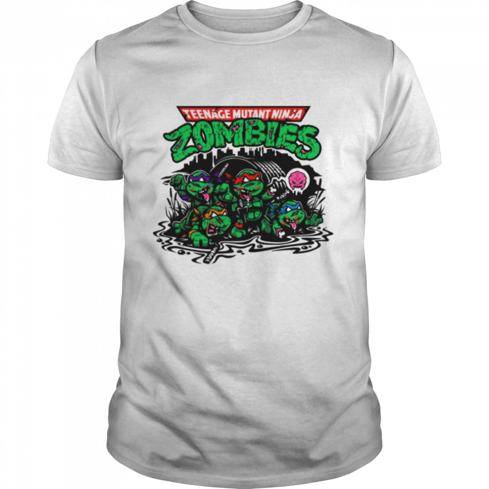 Krraaaaanngs Teenage Mutant Ninja Zombies shirt