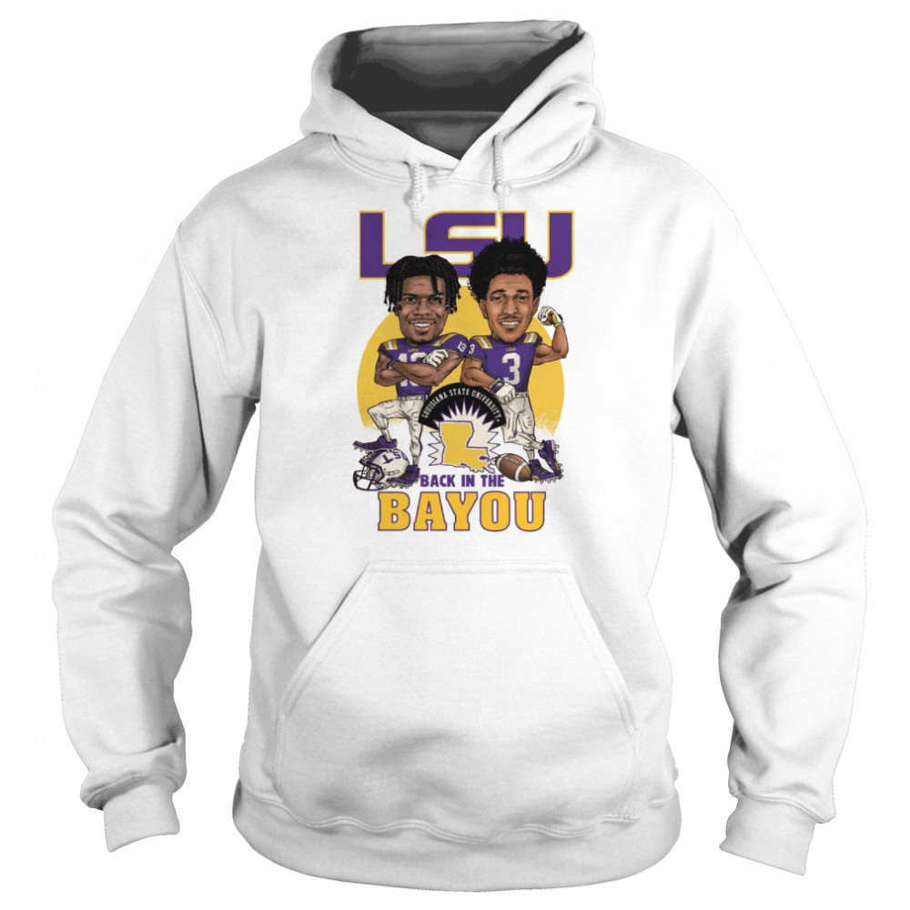 LSU Tigers Joe Foucha and Greg Brooks Back in the Bayou T-shirt Unisex Hoodie