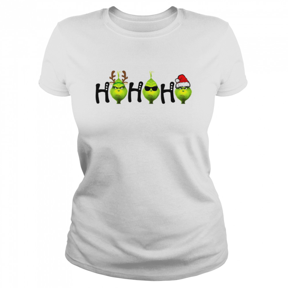 Mean Green Ho Ho Ho Grinch Christmas shirt Classic Women's T-shirt