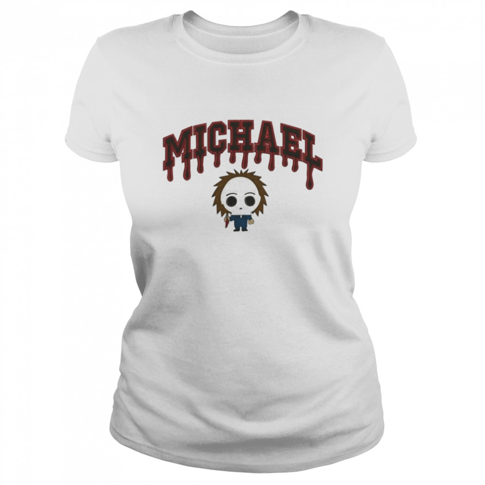 michael myers cute halloween horror movies shirt classic womens t shirt