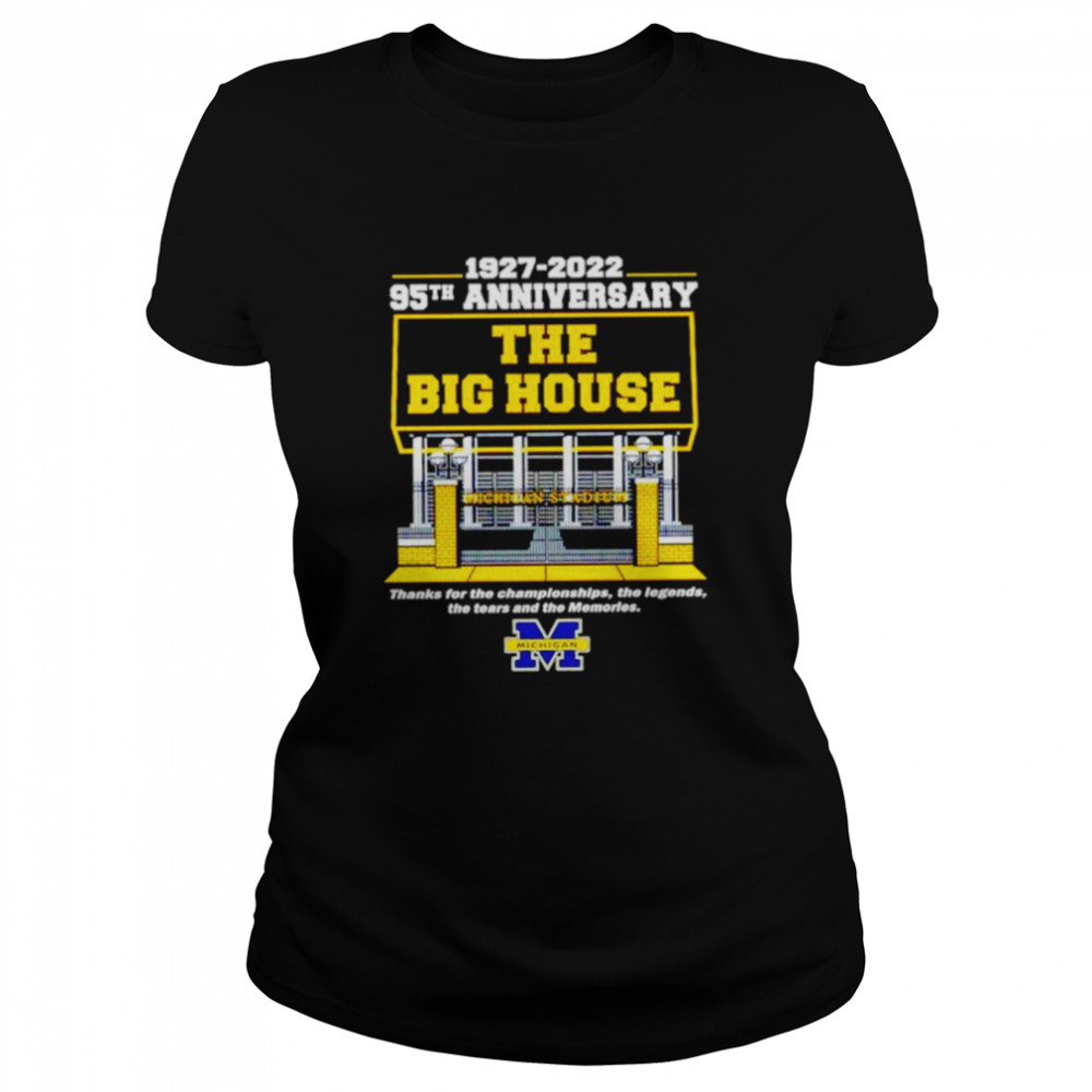 Michigan Wolverines 1927 2022 95th anniversary the big house shirt Classic Women's T-shirt