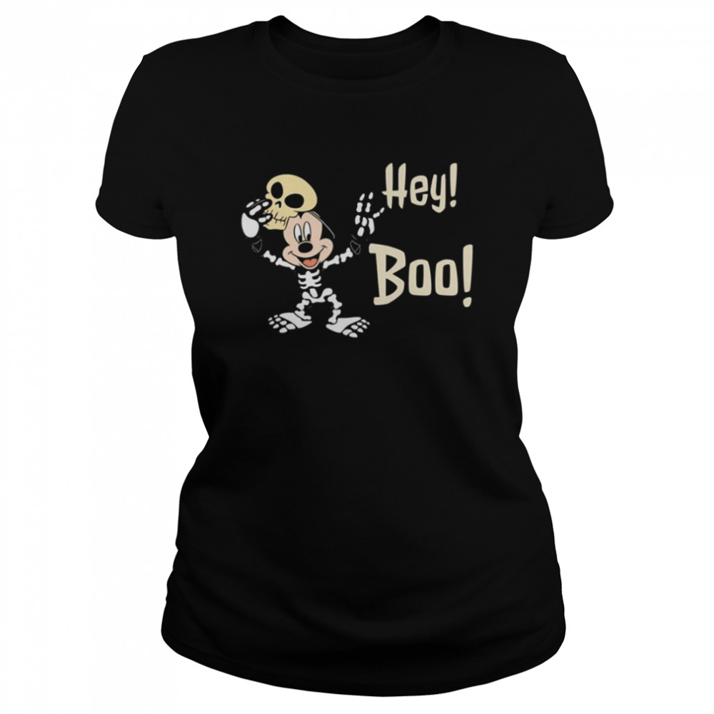 Mickey Hey Boo Halloween Shirt Classic Women'S T-Shirt