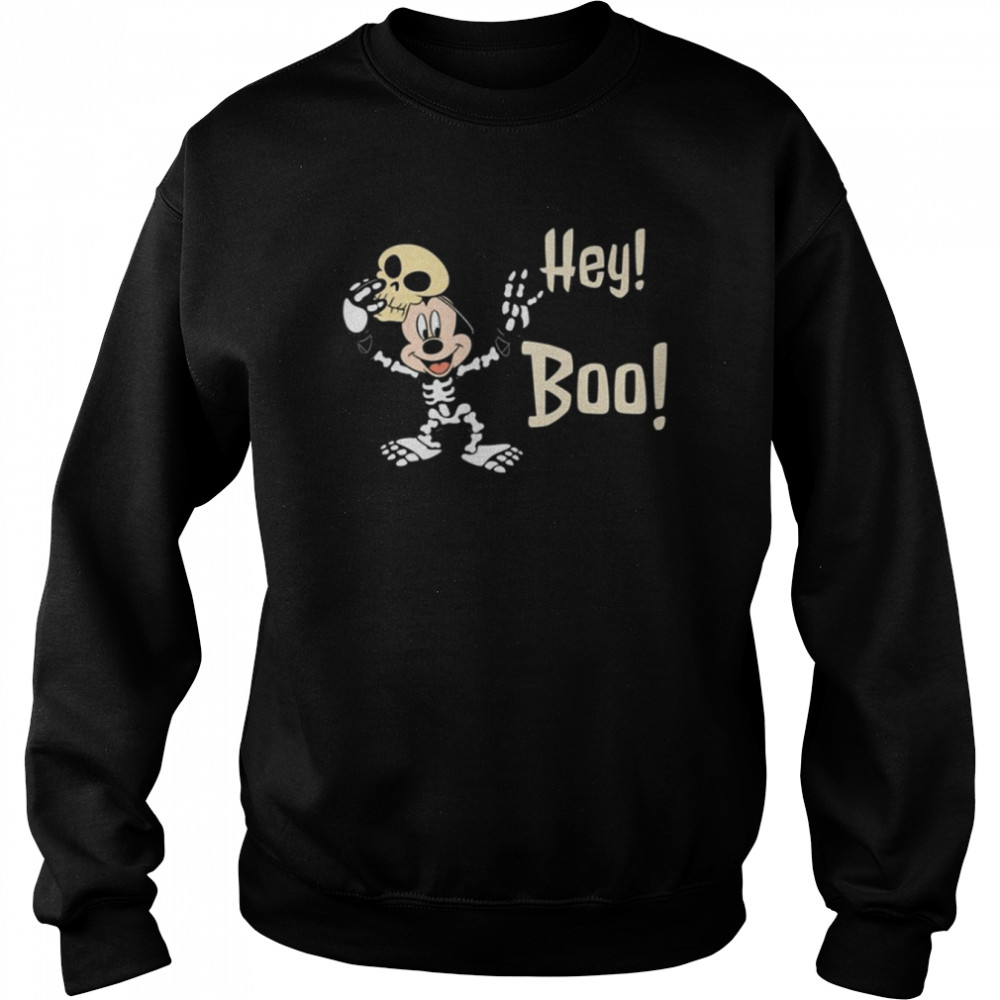 Mickey Hey Boo Halloween Shirt Unisex Sweatshirt