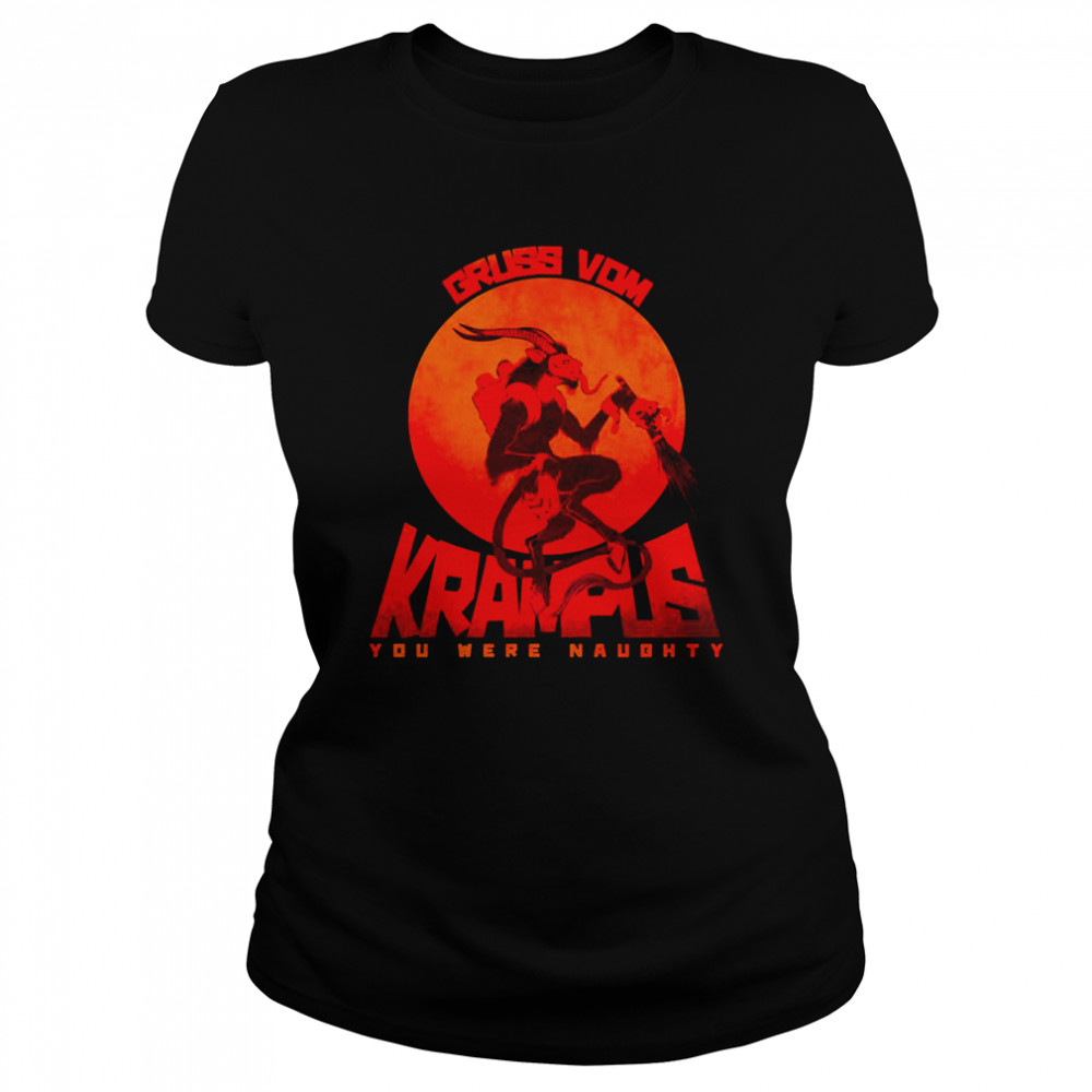 Mr Krampus Gruss Vom You Were Naughty Shirt Classic Women'S T-Shirt