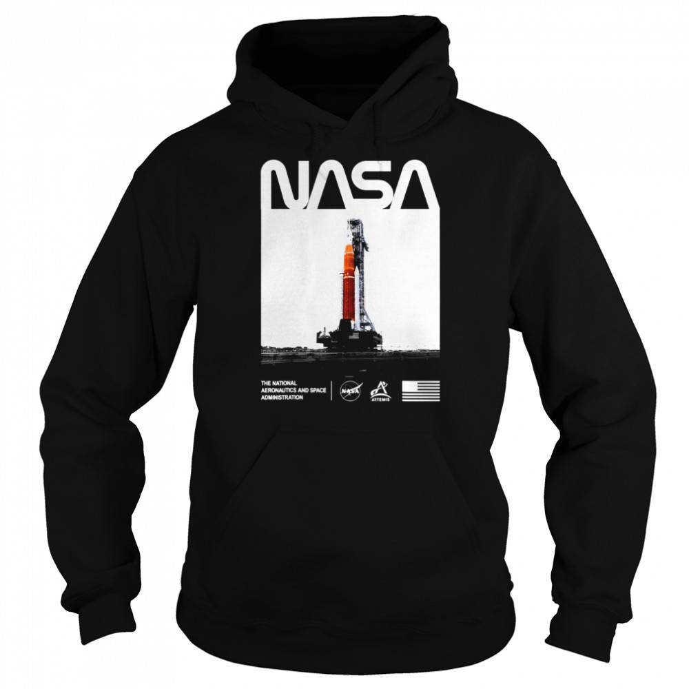 Nasa Artemis Sls Space Launch System Worm Insignia Logo Shirt Unisex Hoodie