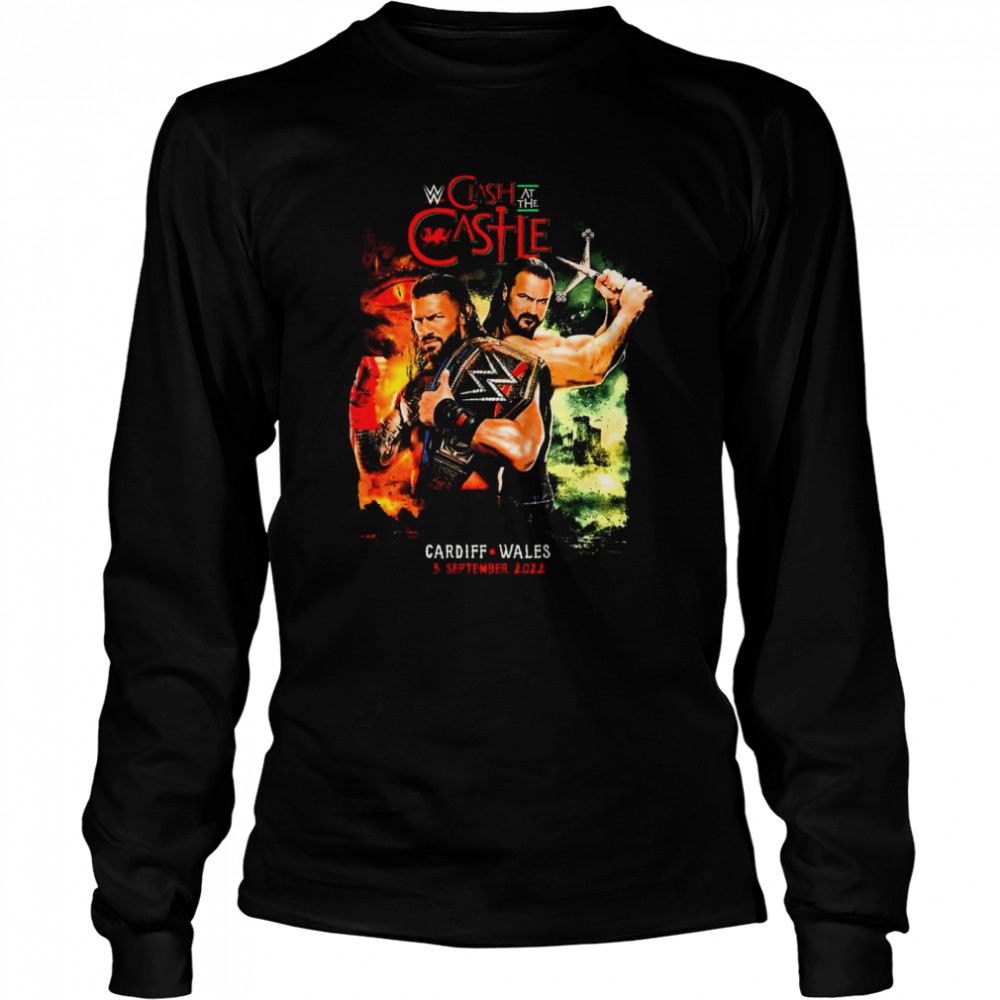 Original Clash At The Castle Cardiff Wales 3 September 2022 T- Long Sleeved T-Shirt