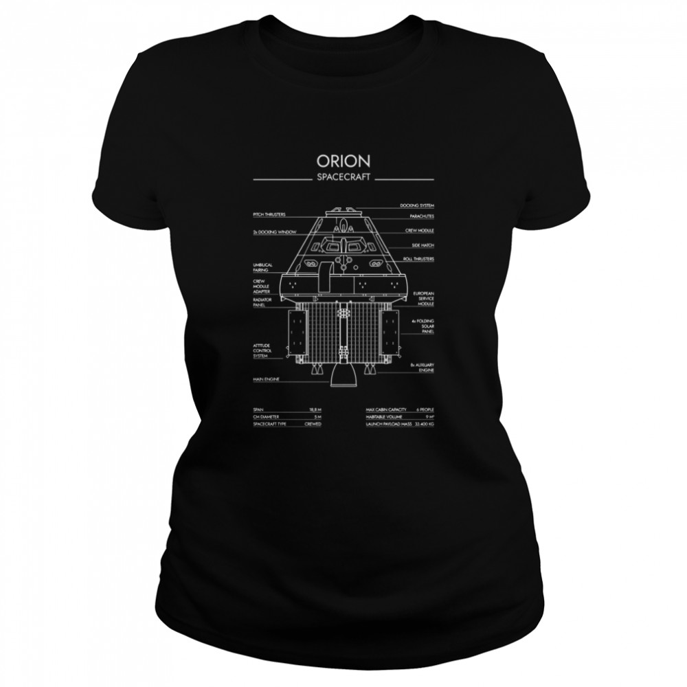 Orion Spacecraft Design Shirt Classic Womens T Shirt