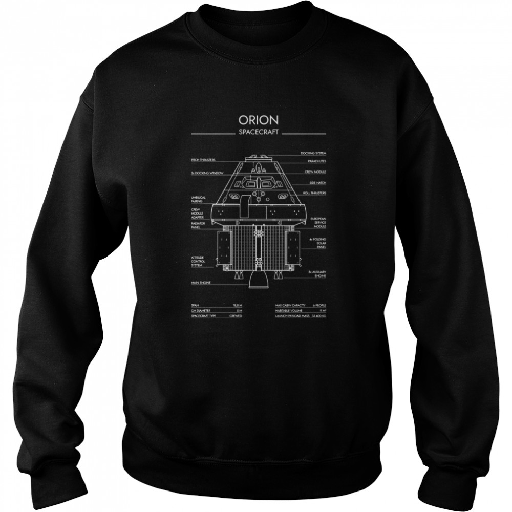 Orion Spacecraft Design Shirt Unisex Sweatshirt