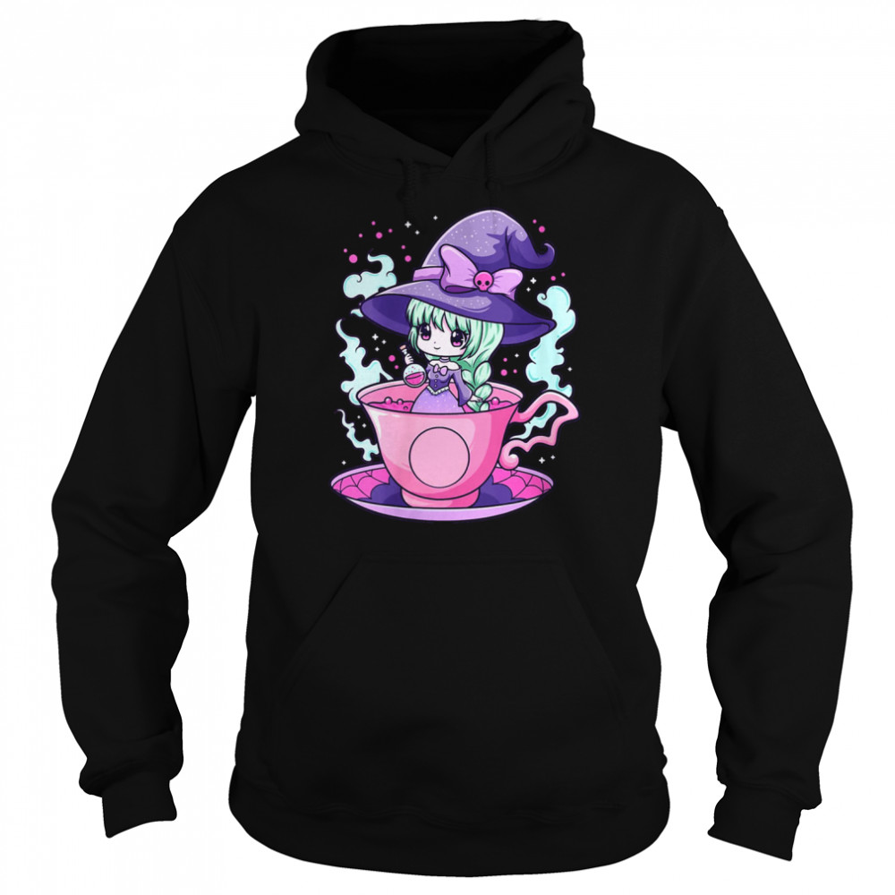 Pastel Goth Cute Creepy Witchy Girl Aesthetic Anime Girl Shirt Unisex Hoodie