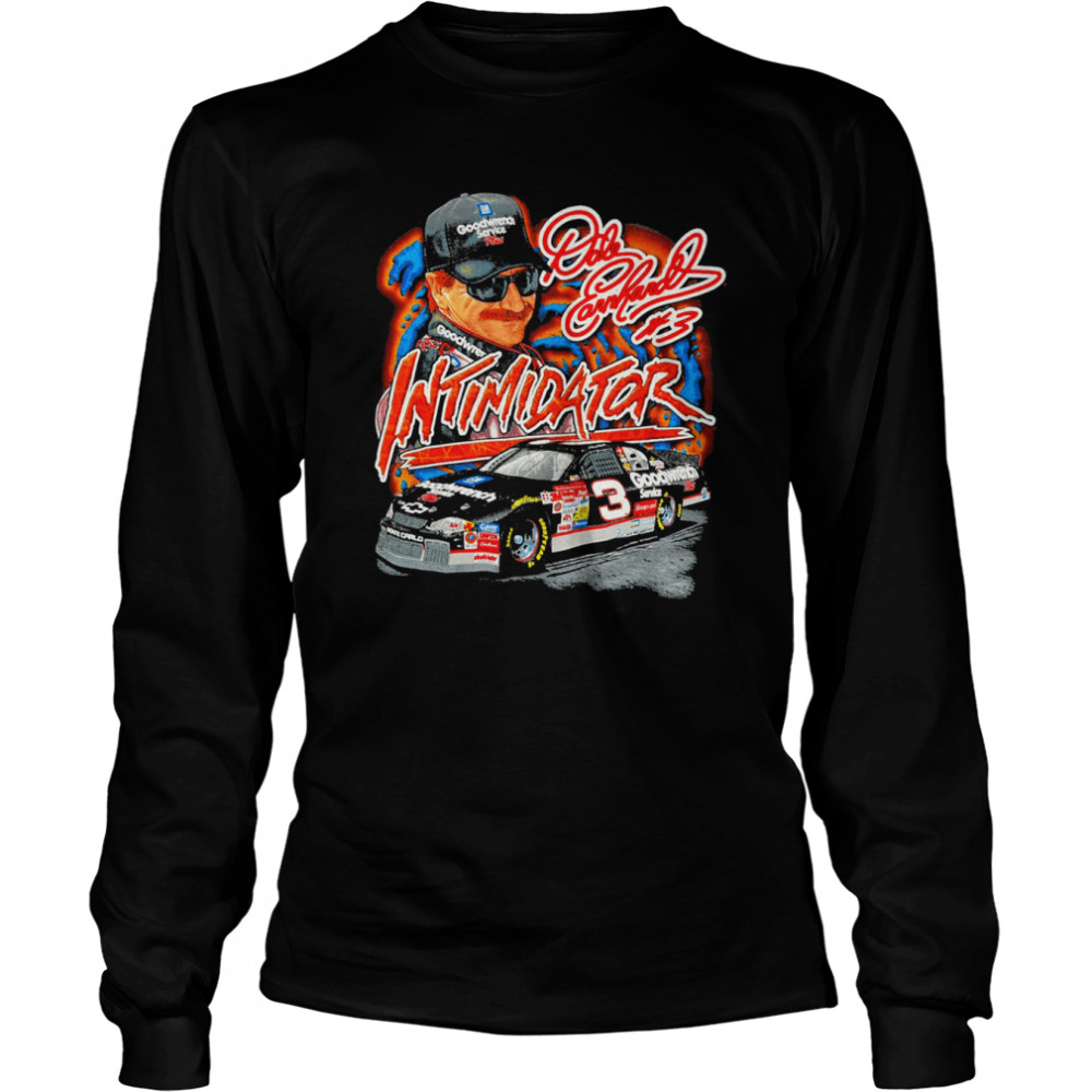 Retro Dale Earnhardt Intimidator Shirt Long Sleeved T Shirt