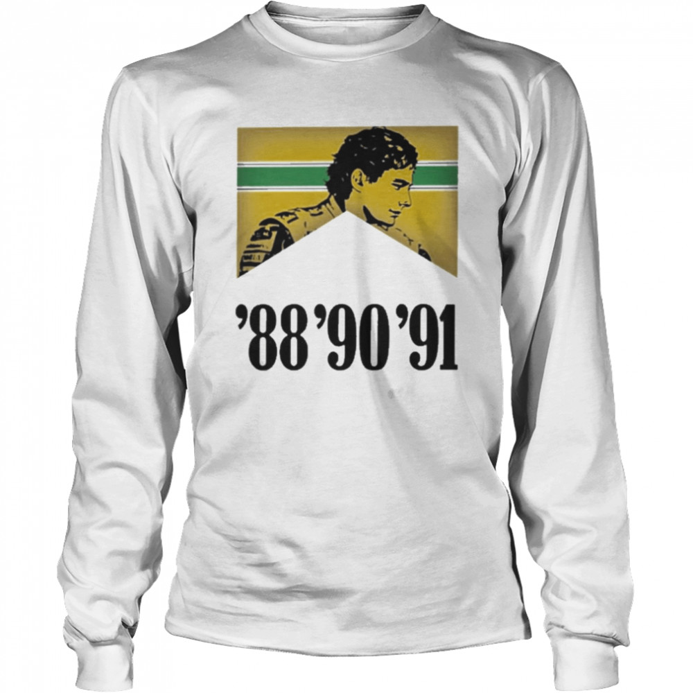 Senna’S Three The ’88, ’90, ’91  Long Sleeved T-shirt