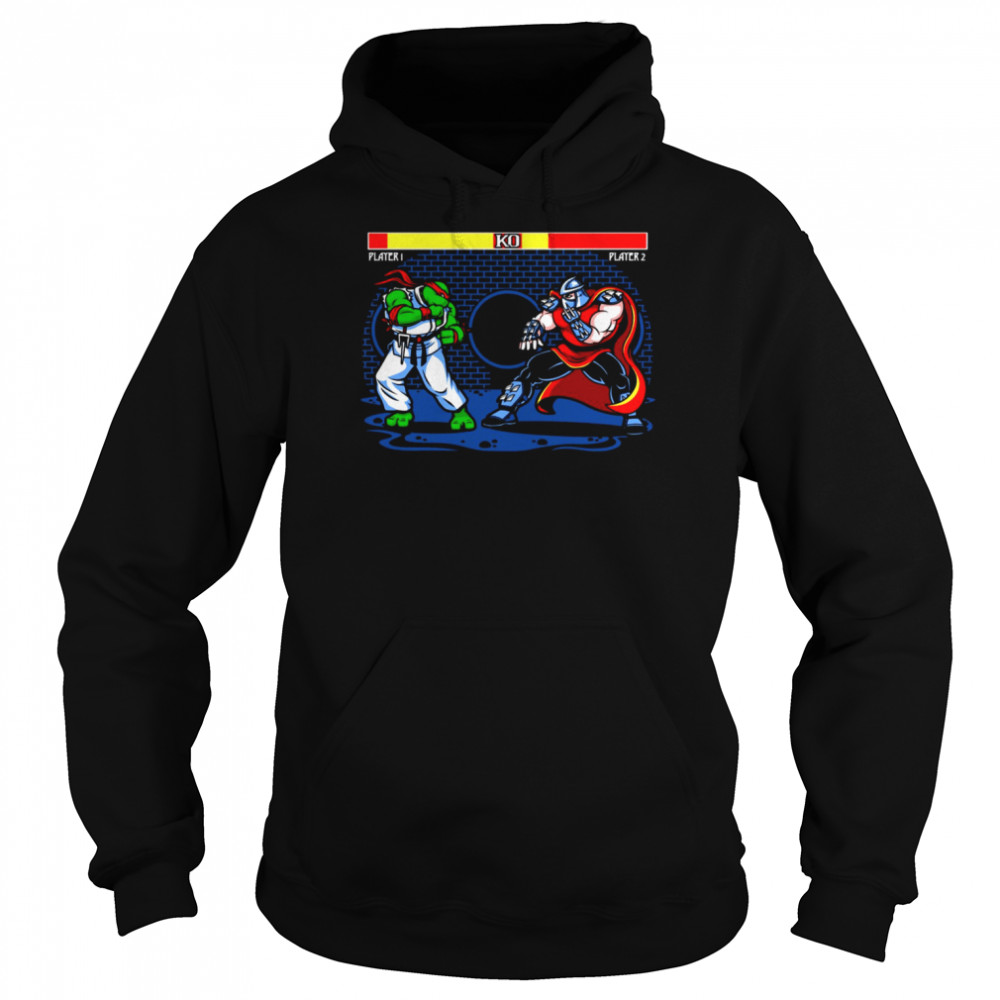 Sewer Fighter Teenage Mutant Ninja Turtles Street Fighter Shirt Unisex Hoodie