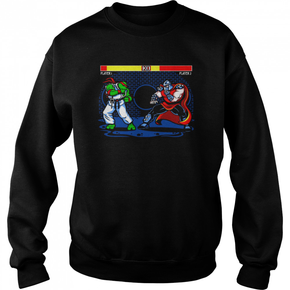 Sewer Fighter Teenage Mutant Ninja Turtles Street Fighter Shirt Unisex Sweatshirt