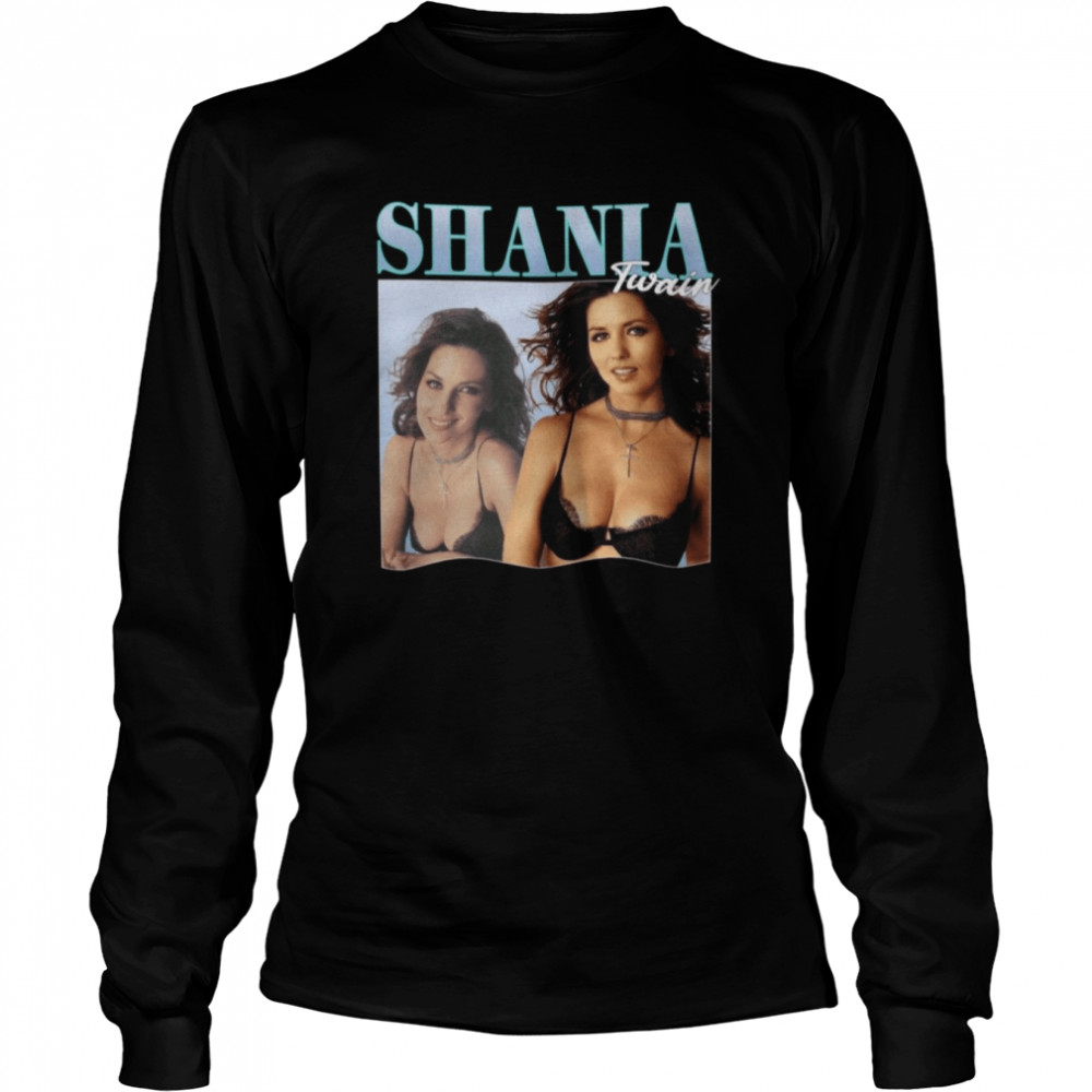 Shania Twain Vintage Art Shirt Long Sleeved T Shirt